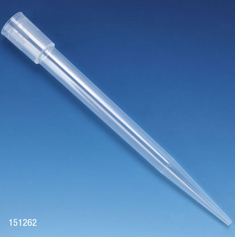 Pipette Tip, 500 - 5000 microliter (0.5-5 mL), Natural, for use with Diamond Advance Pipettors, 1000/CS (10 Bags of 100), Globe Scientific, 151262