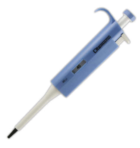 Pipette, Diamond, Fixed Volume, 40 microliter, Blue, Globe Scientific, 3302-40