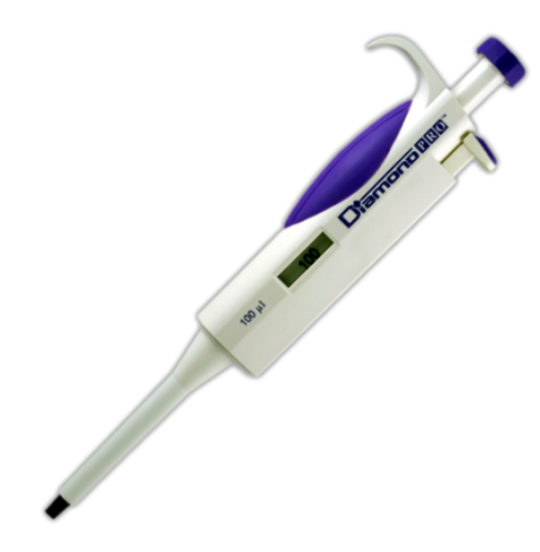Pipette, Diamond PRO, Fixed Volume, 100 microliter, Lavender, Globe Scientific, 3312-100