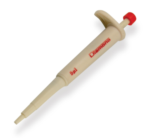 Pipette, Diamond Jr., 5 microliter, Orange, Autoclavable , Globe Scientific, 3322-5
