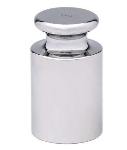 Calibration Weight, 1 kg, OIML Class F1, Includes ISO 17025:2017 Certificate of Calibration, Globe Scientific, GB-F1-1KG-C