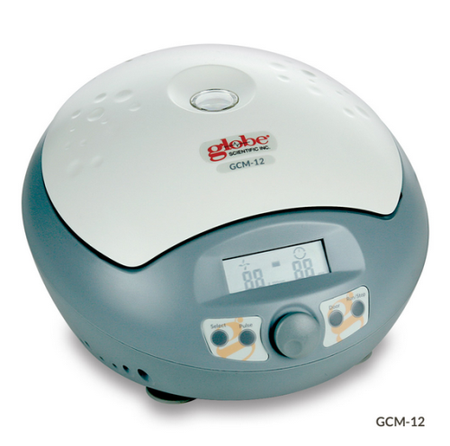 Centrifuge, Micro, 12-Place, High Speed, 120 V - 240 V, 50/60 Hz, US, UK, EU Plugs (Includes: 12-Place Rotor for 1.5 mL and 2.0 mL Microcentrifuge Tubes), Globe Scientific, GCM-12