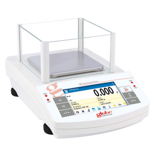 Balance, Precision, 1000 g x 1 mg, Internal Calibration, 100-240 V, 50-60 Hz, Rechargeable Internal Battery, Globe Scientific, GBA-1003C
