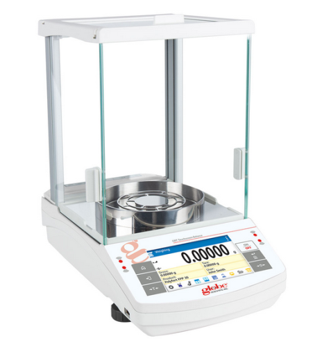 Balance, Semi-Micro, Touchscreen, 120 g x 0.01 mg, Internal Calibration, 100-240 V, 50-60 Hz, Includes ISO/IEC 17025:2017 Calibration Certificate, Globe Scientific, GBT-125C-CT