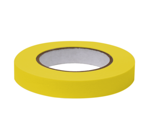 Labeling Tape, 3/4 in. x 60 yd. per Roll, 4 Rolls/Case, Yellow , Globe Scientific, LT-075X60Y