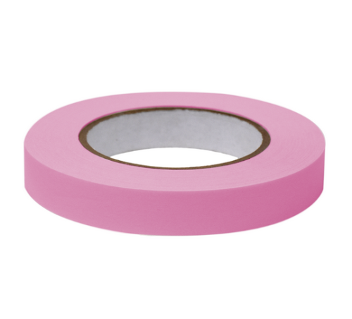 Labeling Tape, 3/4 in. x 60 yd. per Roll, 4 Rolls/Case, Rose , Globe Scientific, LT-075X60RS