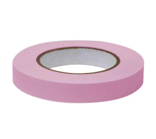 Labeling Tape, 3/4 in. x 60 yd. per Roll, 4 Rolls/Case, Pink , Globe Scientific, LT-075X60P