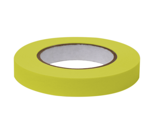 Labeling Tape, 3/4 in. x 60 yd. per Roll, 4 Rolls/Case, Chartreuse , Globe Scientific, LT-075X60CH