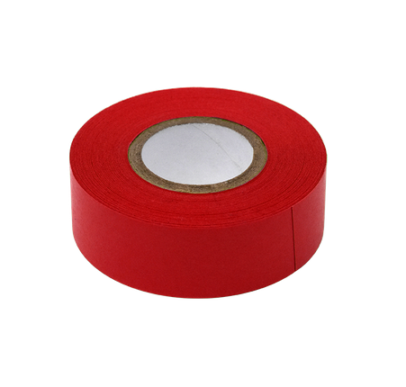 Labeling Tape, 3/4 in. x 500 in. per Roll, 16 Rolls/CS, Red , Globe Scientific, LT-075X500R