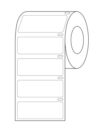 Label Roll, Cryo, Direct Thermal, 51 x 19 mm, for Large Tubes, Racks and Boxes, White, 500/PK, Globe Scientific, LTC-51X19W