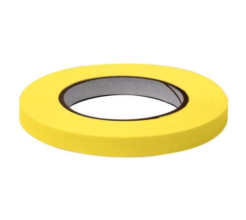 Labeling Tape, 1/2 in. x 60 yd. per Roll, 6 Rolls/Case, Yellow , Globe Scientific, LT-05X60Y