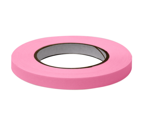Labeling Tape, 1/2 in. x 60 yd. per Roll, 6 Rolls/Case, Rose , Globe Scientific, LT-05X60RS