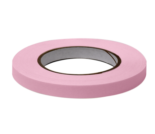 Labeling Tape, 1/2 in. x 60 yd. per Roll, 6 Rolls/Case, Pink , Globe Scientific, LT-05X60P