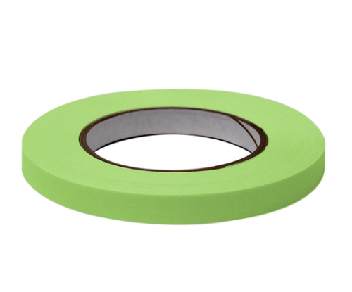 Labeling Tape, 1/2 in. x 60 yd. per Roll, 6 Rolls/Case, Lime , Globe Scientific, LT-05X60LM