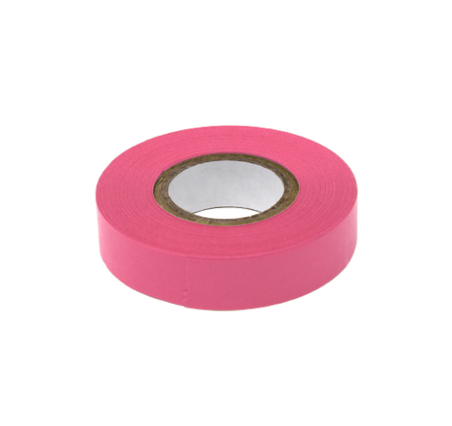 Labeling Tape, 1/2 in. x 500 in. per Roll, 24 Rolls/CS, Rose, Globe Scientific, LT-05X500RS