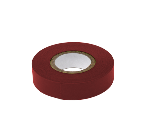 Labeling Tape, 1/2 in. x 500 in. per Roll, 24 Rolls/CS, Dark Red, Globe Scientific, LT-05X500DKR