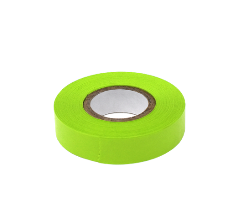 Labeling Tape, 1/2 in. x 500 in. per Roll, 24 Rolls/CS, Chartreuse, Globe Scientific, LT-05X500CH