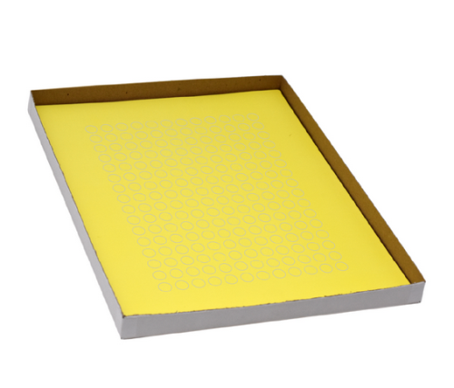 Label Sheets, Cryo, 9.5 mm Dots, for 0.5 - 1.5 mL Tubes, 20 Sheets, 192 Labels per Sheet, Yellow, 3840/PK, Globe Scientific, LCS-D95Y
