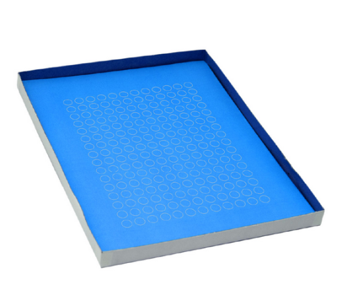 Label Sheets, Cryo, 9.5 mm Dots, for 0.5 - 1.5 mL Tubes, 20 Sheets, 192 Labels per Sheet, Blue, 3840/PK, Globe Scientific, LCS-D95B