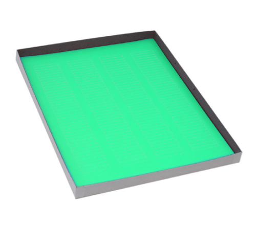 Label Sheets, Cryo, 38 x 6 mm, for Microplates, 20 Sheets, 156 Labels per Sheet, Green, 3120/PK, Globe Scientific, LCS-38X6G