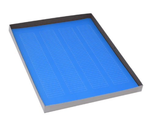 Label Sheets, Cryo, 38 x 6 mm, for Microplates, 20 Sheets, 156 Labels per Sheet, Blue, 3120/PK, Globe Scientific, LCS-38X6B