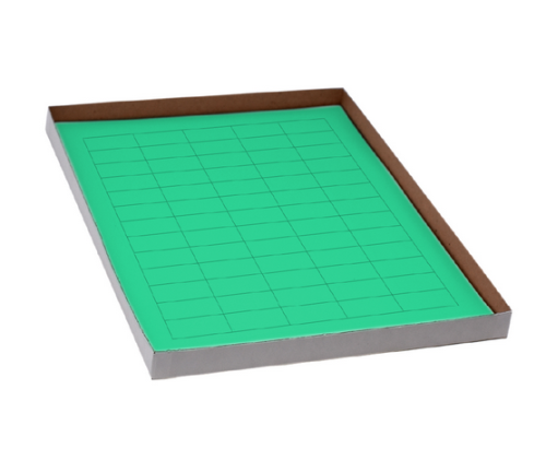 Label Sheets, Cryo, 38 x 19 mm, for General Use, 20 Sheets, 60 Labels per Sheet, Green, 1200/PK, Globe Scientific, LCS-38X19G
