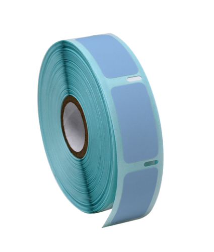 Label Roll, Cryo, Direct Thermal, 38 x 19 mm, for Large Vials and Tubes, Blue, 750/PK, Globe Scientific, LTC-38X19B