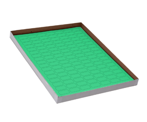 Label Sheets, Cryo, 33 x 13 mm, for 1.5 - 2 mL Tubes20 Sheets, 85 Labels per Sheet, Green, 1700/PK, Globe Scientific, LCS-33X13G
