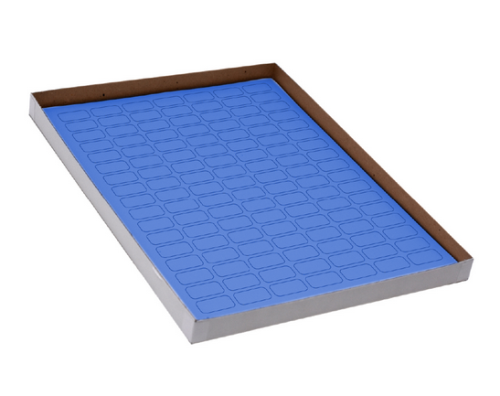 Label Sheets, Cryo, 24 x 13 mm, for 0.5 mL Tubes, 20 Sheets, 119 Labels per Sheet, Blue, 2380/PK, Globe Scientific, LCS-24X13B