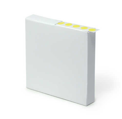 Label Rolls, Cryo, 9.5 mm Dots, for 0.5 - 1.5 mL Tubes, Yellow, 1000/PK, Globe Scientific, LCR-95Y