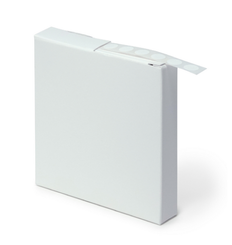 Label Rolls, Cryo, 9.5 mm Dots, for 0.5 - 1.5 mL Tubes, White, 1000/PK, Globe Scientific, LCR-95W
