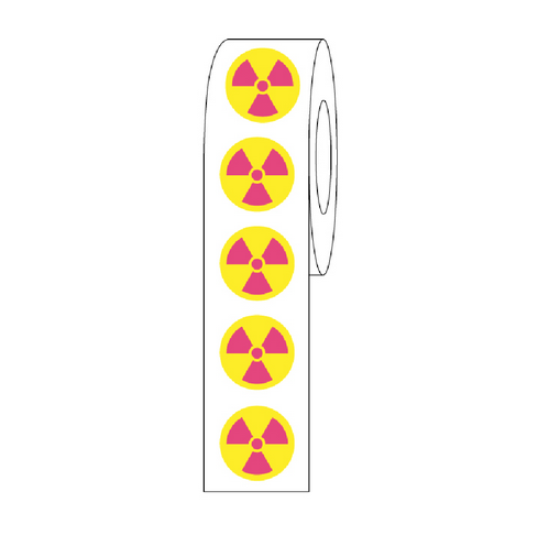 Label Rolls, Cryo, 9.5 mm, Radioactive Dots, 1000/PK, Globe Scientific, LCR-95RAD