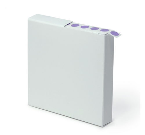 Label Rolls, Cryo, 9.5 mm Dots, for 0.5 - 1.5 mL Tubes, Lavender, 1000/PK, Globe Scientific, LCR-95L