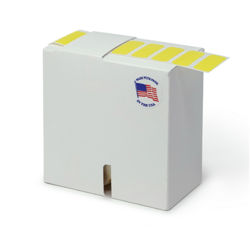 Label Rolls, Cryo, 38 x 19 mm, for General Use, Yellow, 1000/PK, Globe Scientific, LCR-38X19Y