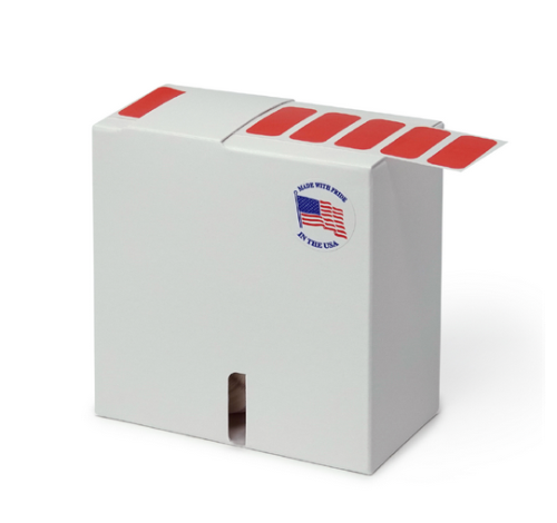 Label Rolls, Cryo, 33 x 13 mm, for 1.5 - 2 mL Tubes, Red, 1000/PK, Globe Scientific, LCR-33X13R
