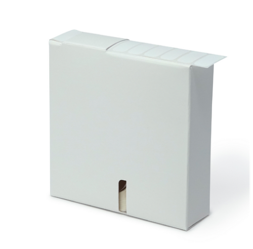 Label Rolls, Cryo, 24 x 13 mm, for 0.5 mL Tubes, White, 1000/PK, Globe Scientific, LCR-24X13W