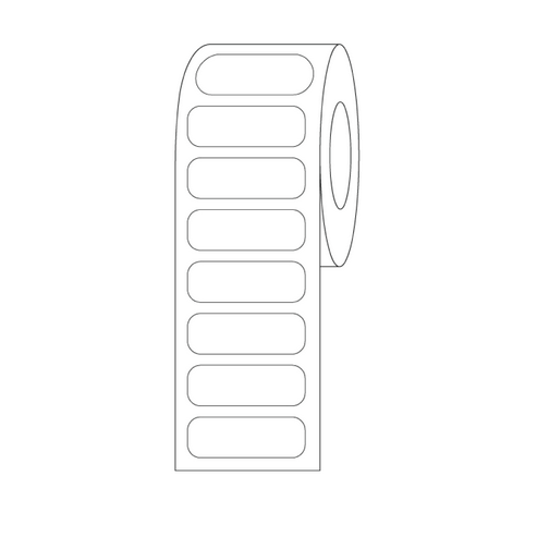 Label Rolls, Cryo, 21 x 7mm, for 0.5 mL Tubes, White, 1500/PK, Globe Scientific, LCR-21X7W