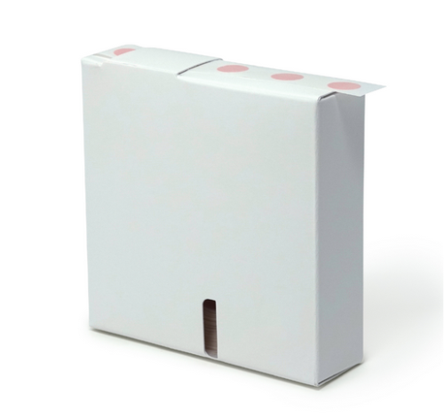 Label Rolls, Cryo, 13 mm Dots, for 1.5 - 2 mL Tubes, Pink, 1000/PK, Globe Scientific, LCR-13P