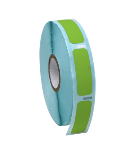 Label Roll, Cryo, Direct Thermal, 38 x 13 mm, for Cryogenic Vials, Green, 750/PK, Globe Scientific, LTC-38X13G