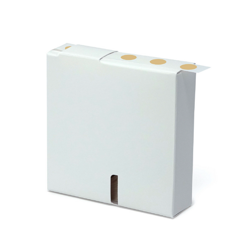 Label Rolls, Cryo, 13 mm Dots, for 1.5 - 2 mL Tubes, Coffee, 1000/PK, Globe Scientific, LCR-13C