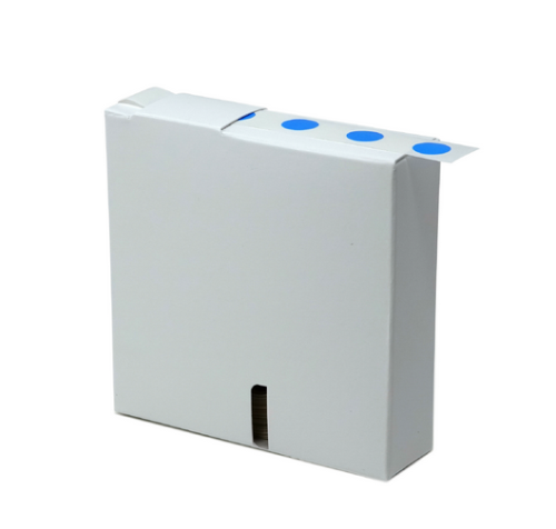 Label Rolls, Cryo, 13 mm Dots, for 1.5 - 2 mL Tubes, Blue, 1000/PK, Globe Scientific, LCR-13B