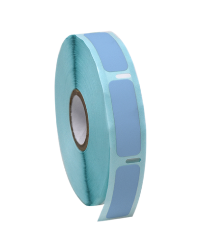 Label Roll, Cryo, Direct Thermal, 38 x 13 mm, for Cryogenic Vials, Blue, 750/PK, Globe Scientific, LTC-38X13B