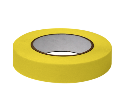 Labeling Tape, 1 in. x 60 yd. per Roll, 3 Rolls/Case, Yellow , Globe Scientific, LT-1X60Y