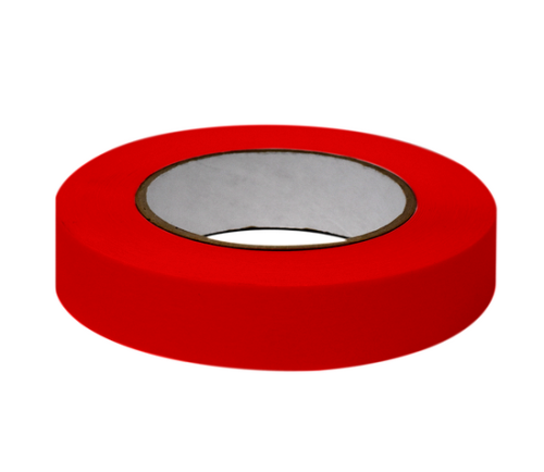 Labeling Tape, 1 in. x 60 yd. per Roll, 3 Rolls/Case, Red , Globe Scientific, LT-1X60R
