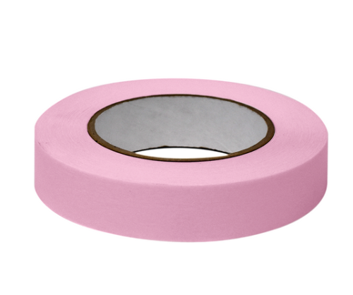 Labeling Tape, 1 in. x 60 yd. per Roll, 3 Rolls/Case, Pink , Globe Scientific, LT-1X60P