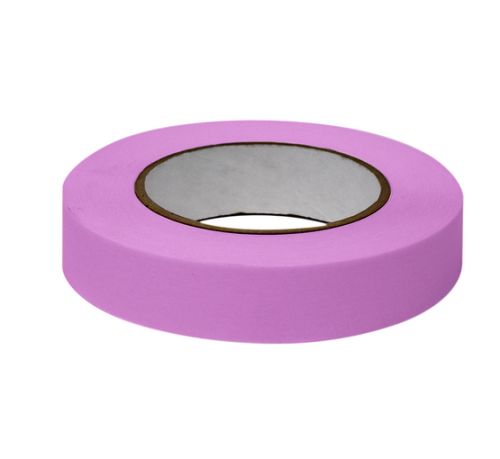 Labeling Tape, 1 in. x 60 yd. per Roll, 3 Rolls/Case, Magenta , Globe Scientific, LT-1X60M