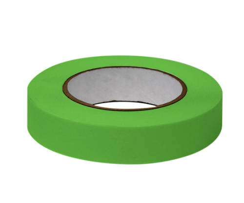 Labeling Tape, 1 in. x 60 yd. per Roll, 3 Rolls/Case, Green , Globe Scientific, LT-1X60G
