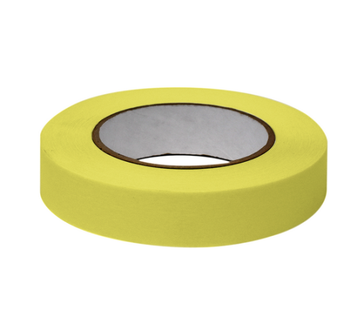 Labeling Tape, 1 in. x 60 yd. per Roll, 3 Rolls/Case, Chartreuse , Globe Scientific, LT-1X60CH