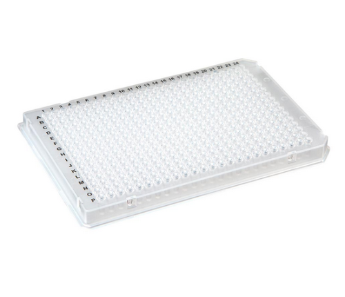 384-Well PCR Plate, A24/P24 Two Notch design (Roche-style), White, 100/CS, Globe Scientific, PCR-384-ROCW