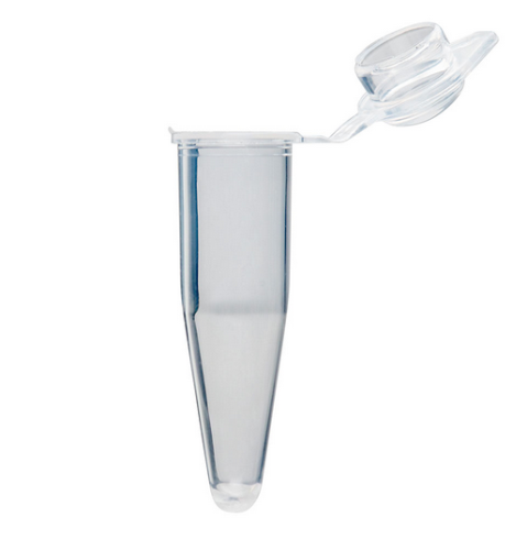 0.5 mL Individual PCR Tube with Dome Cap, Natural, 10000/CS, Globe Scientific, PCR-05D